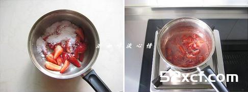 草莓乳酪蛋糕的做法