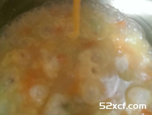 宝宝丝瓜滑蛋粥的做法