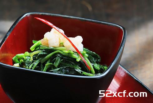 菠菜虾仁的做法