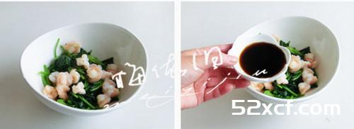 菠菜虾仁的做法