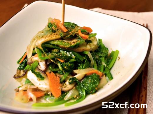 黯香孜然菠菜的做法