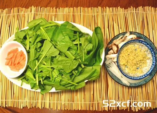 黯香孜然菠菜的做法