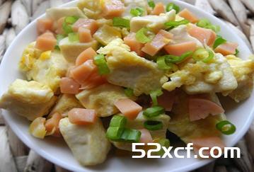 蛋包豆腐丁怎么做