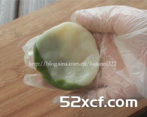 抹茶绿豆冰皮月饼的做法