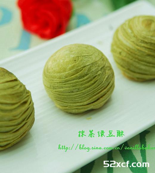 抹茶绿豆酥的做法