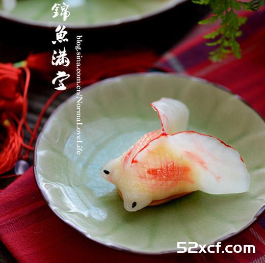锦鱼满堂(奶黄金鱼果)的做法