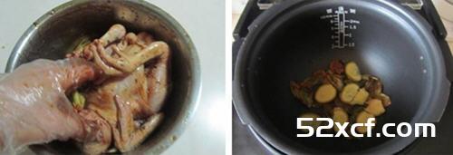 烤鸡电饭煲版的做法