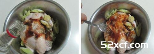 烤鸡电饭煲版的做法