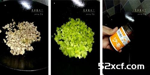 莴笋酱肉丁的做法