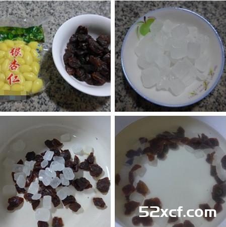 银杏仁桂圆汤的做法