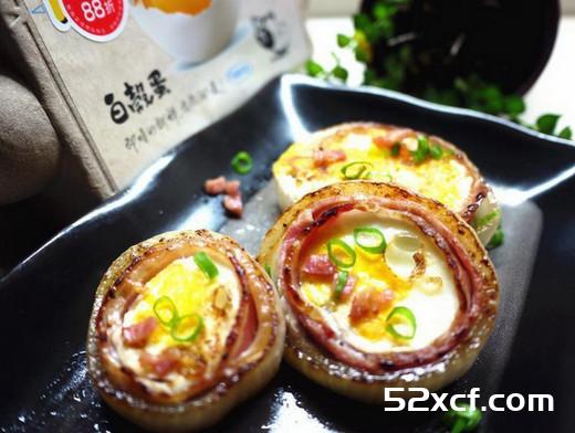 培根洋葱圈蛋的做法
