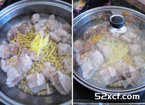 黄豆排骨汤的做法