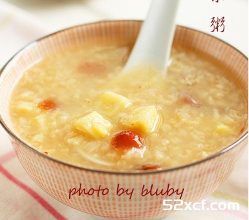 红薯干果粥的做法