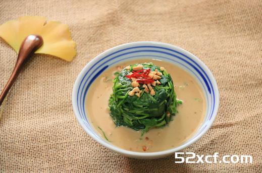 麻酱菠菜墩的做法
