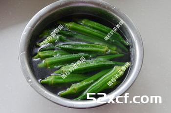 油醋蜂蜜汁拌秋葵的做法
