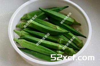 油醋蜂蜜汁拌秋葵的做法