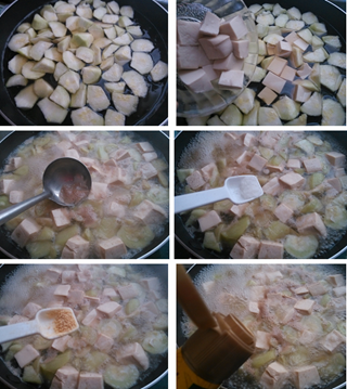 茶香丝瓜豆腐汤的做法