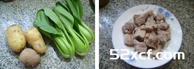 青菜土豆排骨汤的做法教