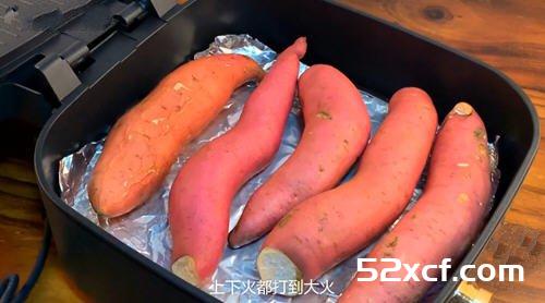 电饼铛烤红薯做法