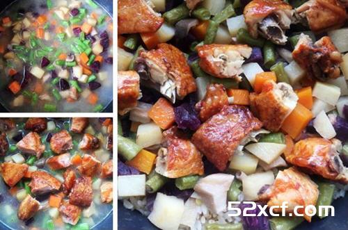 鸡翅时蔬焖饭的做法