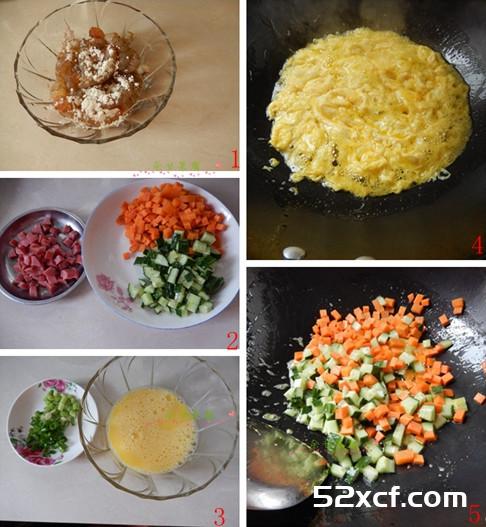 扬州虾仁蛋炒饭的做法
