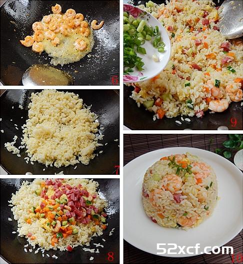 扬州虾仁蛋炒饭的做法