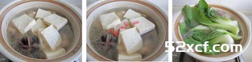 鸡汤豆腐小白菜的家常做法