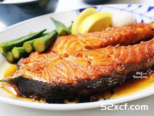 用椰子油照烧鲑鱼排