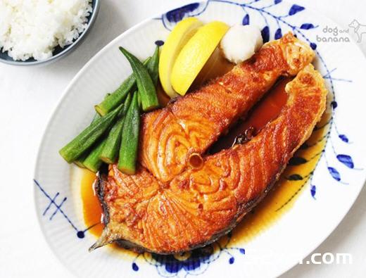 用椰子油照烧鲑鱼排