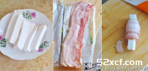 杏鲍菇培根卷的做法
