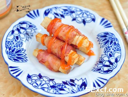 杏鲍菇培根卷的做法