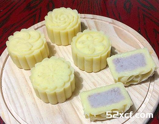 芋泥绿豆糕月饼的做法