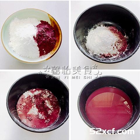 紫薯豌豆凉粉的做法