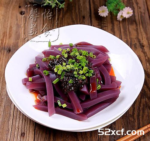 紫薯豌豆凉粉的做法