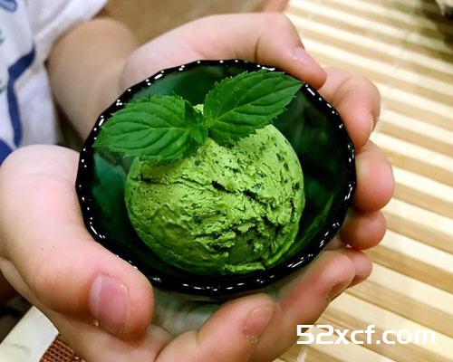 免蛋黄的日式抹茶冰淇淋
