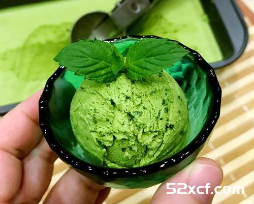 免蛋黄的日式抹茶冰淇淋