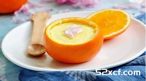 鲜橙炖蛋的做法