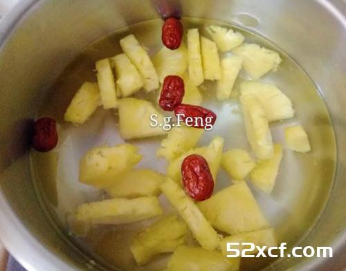 红枣凤梨茶的做法