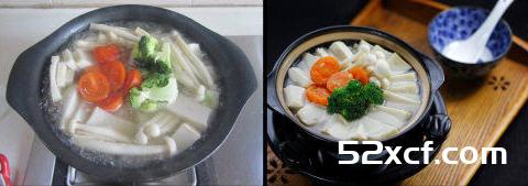 鱼糕豆腐锅的做法
