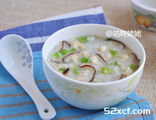 香菇燕麦鸡肉粥的做法