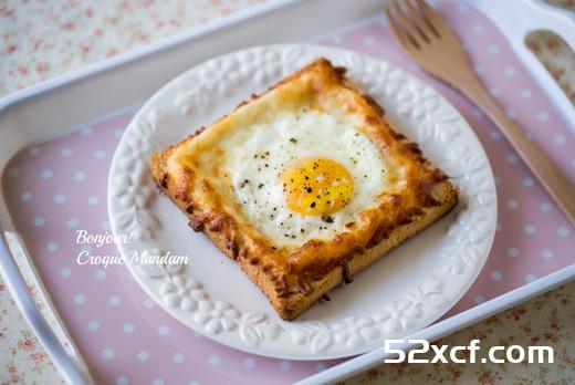 公鸡太太焗蛋三明治(Croque Mandam)