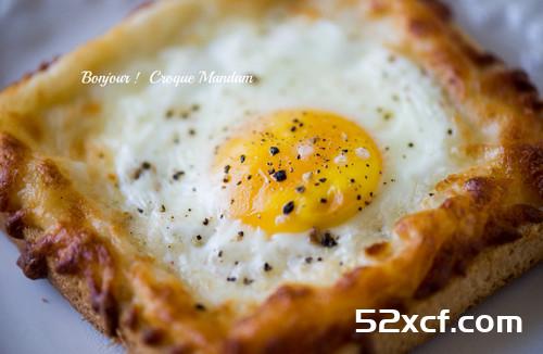 公鸡太太焗蛋三明治(Croque Mandam)