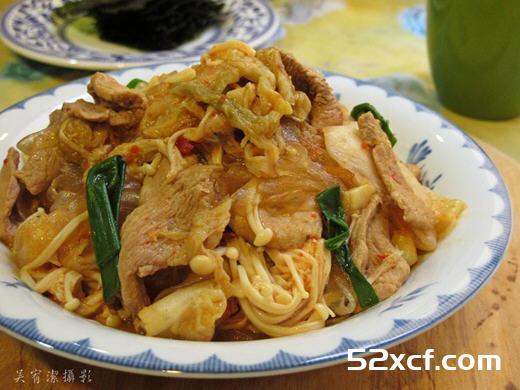 韩式泡菜炒肉片的做法