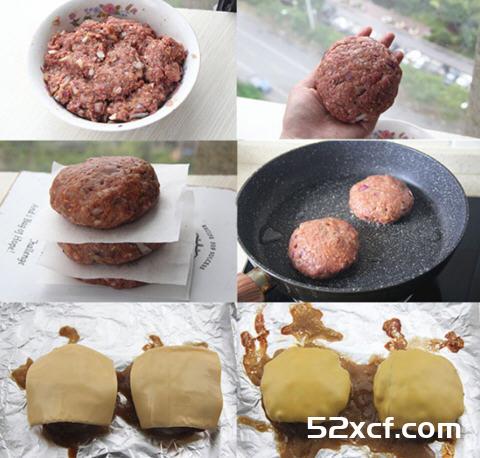 加厚牛排芝士汉堡