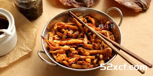 红油豉香墨鱼条的做法