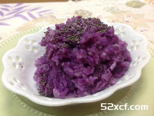 清蒸紫色山药饼的做法