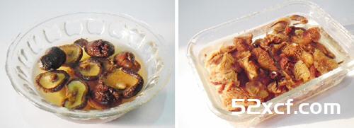 菌菇烧鸡块的做法