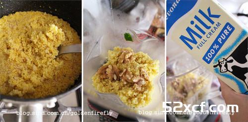 菠菜小米浓汤的做法