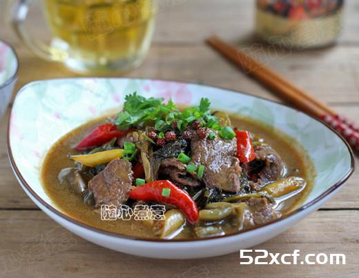 酸菜水煮牛肉的做