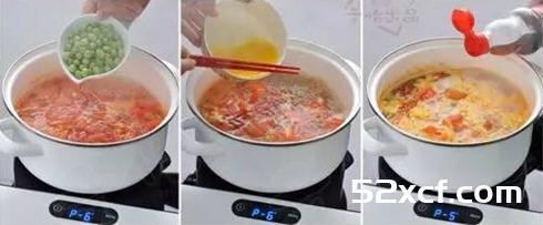 西红柿豌豆鸡蛋汤的做法